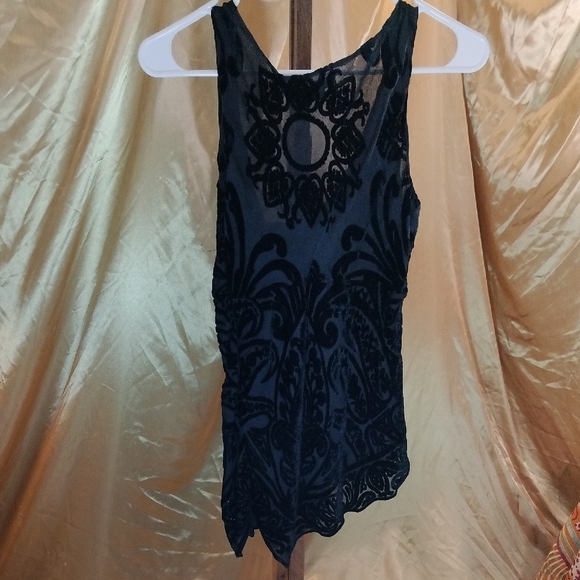 ECI Black Fitted Embellished Tank Top - Picture 5 of 5